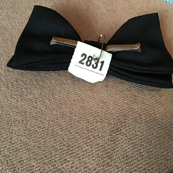 Vintage Beau Clip Bow Tie - circa 1950 with dry clean tag - Picture 3 of 5